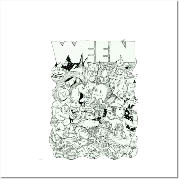 WEEN poster 1 Wall Art by MichaelHegarty